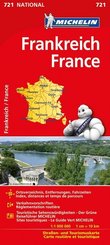 Michelin Karte Frankreich. France