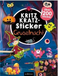 Kritzkratz-Sticker - Gruselnacht